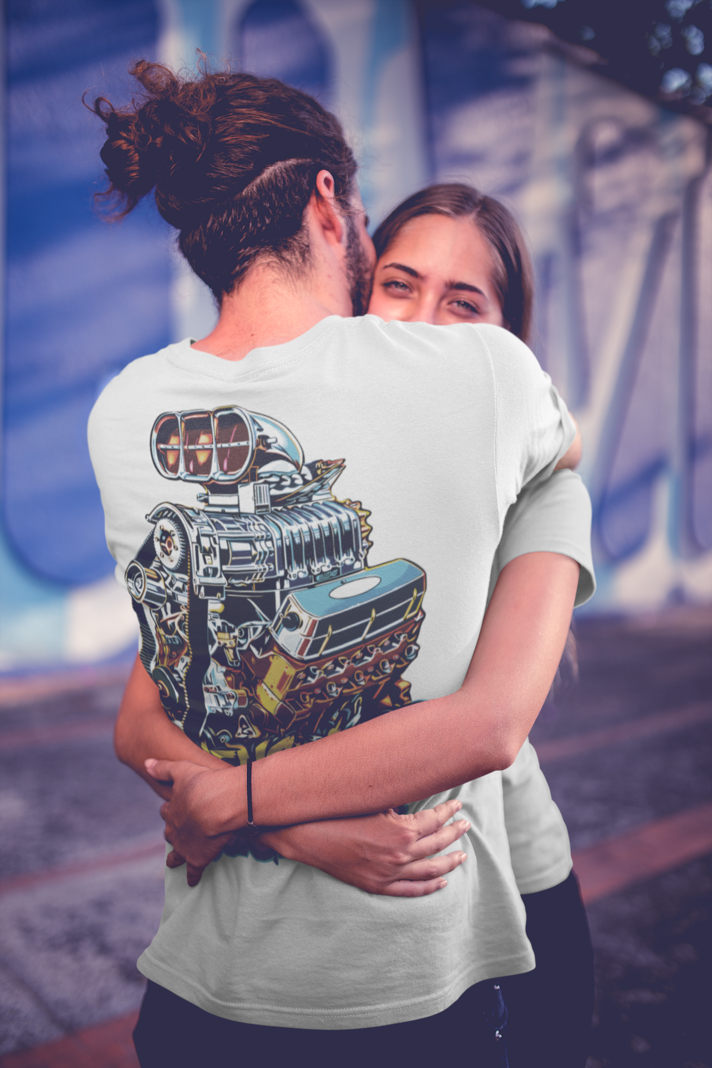 Ravenswood Customs Blown Windsor V8 Engine Graphic T-Shirt